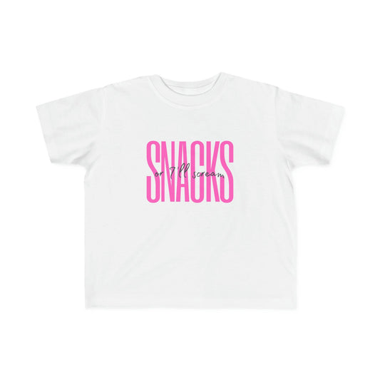 Tots - Snacks or I’ll scream Graphic Tee - LQ Boutique